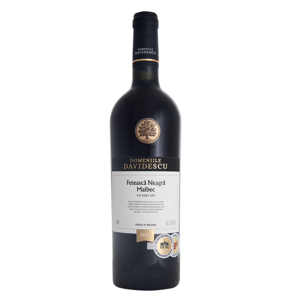 Fles wijn Domenille Davidescu Feteasca Neagra & Malbec