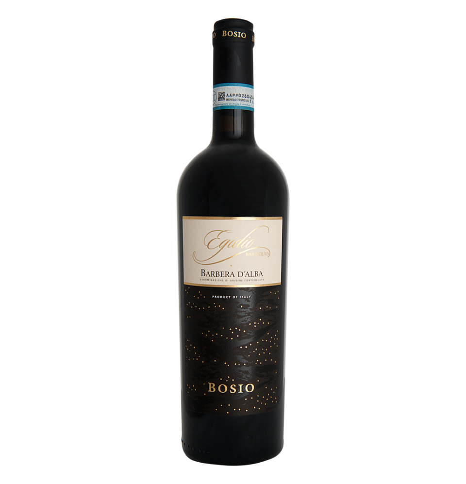 Fles wijn Barbera d'Alba Egidio
