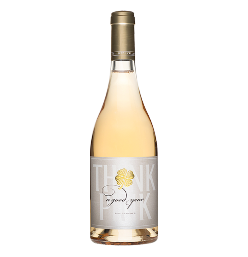 Fles wijn A Good Year Pink Traminer